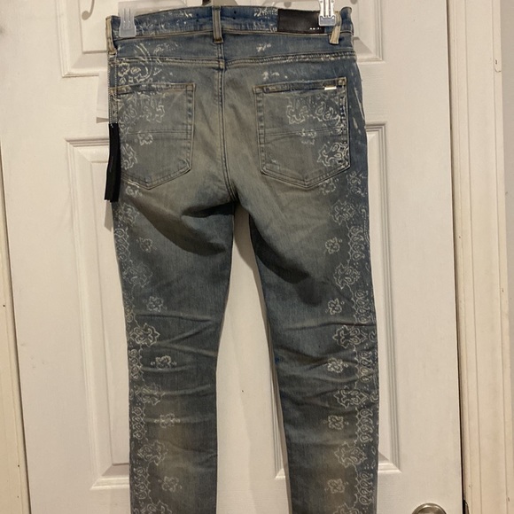 Amiri bleached bandana jean, men’s 31us - Picture 9 of 14